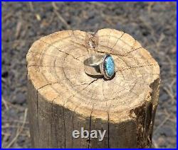 Navajo Mountain Turquoise Wide band ring NA Sterling Silver Jewelry Sz 7.5US Navajo Mountain Turquoise Wide band ring NA Sterling Silver Jewelry Sz 7.5US
