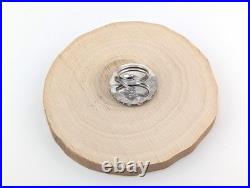 Navajo Ring Women Native American Signed Jewelry Compressed Turquoise Adjustable