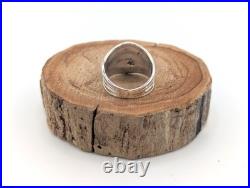 Navajo Ring Women's Native American Jewelry White Buffalo Turquoise 7.75 US