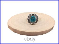 Navajo Rings Sterling Silver & Turquoise Handmade Native Am Signed Jewelry Navajo Rings Sterling Silver & Turquoise Handmade Native Am Signed Jewelry
