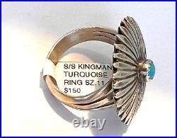 Navajo Roberta Begay 925 Sterling silver Turquoise ring Native American S 11 Navajo Roberta Begay 925 Sterling silver Turquoise ring Native American S 11