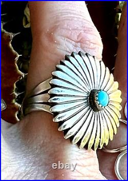 Navajo Roberta Begay 925 Sterling silver Turquoise ring Native American S 11 Navajo Roberta Begay 925 Sterling silver Turquoise ring Native American S 11