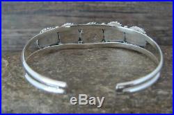 Navajo Sterling Silver Turquoise 5 Stone Cuff Bracelet! Begay