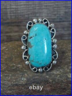 Navajo Sterling Silver Turquoise Adjustable Ring Size 11 to 12 Cleveland Navajo Sterling Silver Turquoise Adjustable Ring Size 11 to 12 Cleveland