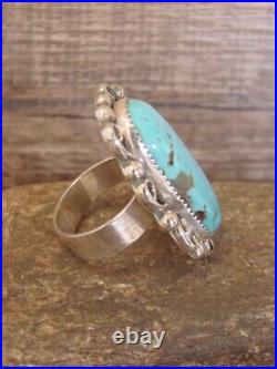 Navajo Sterling Silver Turquoise Adjustable Ring Size 11 to 12 Cleveland Navajo Sterling Silver Turquoise Adjustable Ring Size 11 to 12 Cleveland