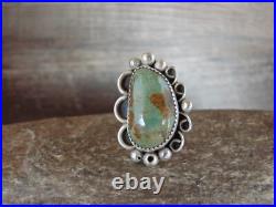 Navajo Sterling Silver Turquoise Adjustable Ring Size 8 to 11 Albert Cleveland