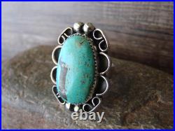 Navajo Sterling Silver Turquoise Adjustable Ring Size 8 to 11 Albert Cleveland