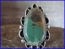 Navajo Sterling Silver Turquoise Adjustable Ring Size 8 to 11 Albert Cleveland Navajo Sterling Silver Turquoise Adjustable Ring Size 8 to 11 Albert Cleveland