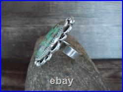 Navajo Sterling Silver Turquoise Adjustable Ring Size 8 to 11 Albert Cleveland