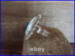 Navajo Sterling Silver Turquoise Adjustable Ring Size 8 to 11 Albert Cleveland Navajo Sterling Silver Turquoise Adjustable Ring Size 8 to 11 Albert Cleveland