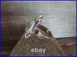 Navajo Sterling Silver Turquoise Adjustable Ring Size 8 to 11 Albert Cleveland