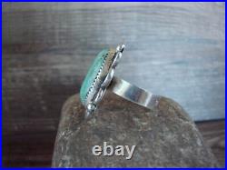 Navajo Sterling Silver Turquoise Adjustable Ring Size 8 to 11 Albert Cleveland
