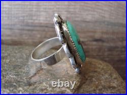 Navajo Sterling Silver Turquoise Adjustable Ring Size 8 to 11 Albert Cleveland