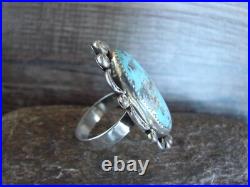 Navajo Sterling Silver Turquoise Adjustable Ring Size 8 to 11 Albert Cleveland