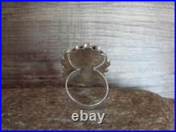 Navajo Sterling Silver Turquoise Adjustable Ring Size 8 to 11 Albert Cleveland