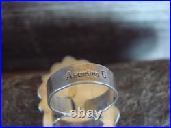Navajo Sterling Silver Turquoise Adjustable Ring Size 8 to 11 Albert Cleveland Navajo Sterling Silver Turquoise Adjustable Ring Size 8 to 11 Albert Cleveland