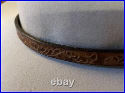 Navajo Sterling Silver Turquoise Concho Hatband 3/8W