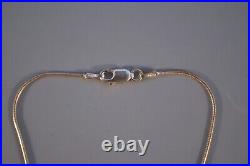 Navajo Sterling Silver Turquoise Pendant Spiral Design 18 Sterling Chain