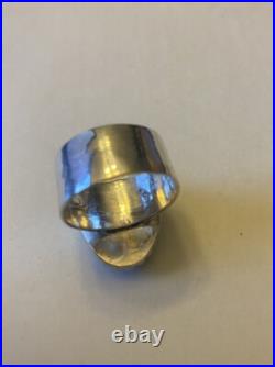 Navajo Sterling Silver Turquoise Ring Size 9 1/2-10