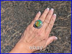 Navajo Turquoise Ring Sterling Silver Genuine Native American Jewelry Size 7 Navajo Turquoise Ring Sterling Silver Genuine Native American Jewelry Size 7