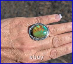 Navajo Turquoise Ring Sterling Silver Genuine Native American Jewelry Size 7 Navajo Turquoise Ring Sterling Silver Genuine Native American Jewelry Size 7