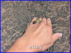 Navajo Turquoise Ring Sterling Silver Genuine Native American Jewelry Size 7 Navajo Turquoise Ring Sterling Silver Genuine Native American Jewelry Size 7