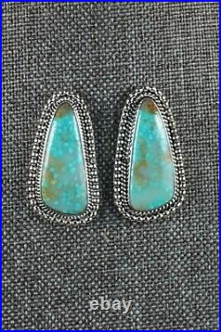 Navajo Turquoise and Sterling Silver Earrings Annissa Martinez