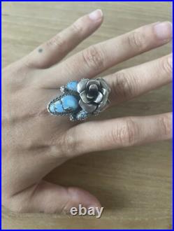 Navajo jewelry Chris Etsitty signed adjustable ring