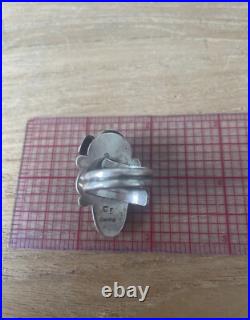 Navajo jewelry Chris Etsitty signed adjustable ring