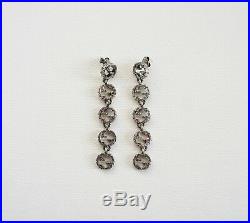 New Authentic GUCCI INTERLOCKING G. 925 Sterling Silver Drop Dangle Earrings