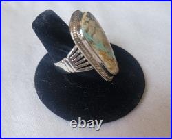 New Native American Navajo P Sanchez Sterling Silver Royston Turquoise Ring 8 New Native American Navajo P Sanchez Sterling Silver Royston Turquoise Ring 8