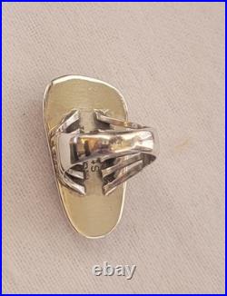 New Native American Navajo P Sanchez Sterling Silver Royston Turquoise Ring 8 New Native American Navajo P Sanchez Sterling Silver Royston Turquoise Ring 8