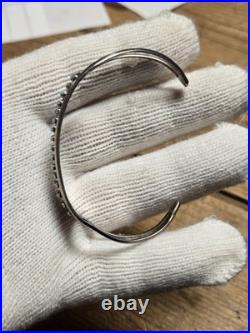 Nice Vintage Sterling Silver Zuni D&V Dewa Don Velma Turquoise Cuff Bracelet