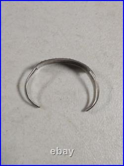 Nice Vintage Sterling Silver Zuni D&V Dewa Don Velma Turquoise Cuff Bracelet