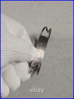 Nice Vintage Sterling Silver Zuni D&V Dewa Don Velma Turquoise Cuff Bracelet
