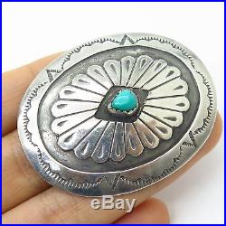Old Pawn 925 Sterling Silver Turquoise Lot Of 11 Tribal Concho Belt Buckles