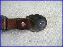 Old Pawn Concho belt with 10 Sterling/Turquoise Conchos