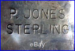 Old Pawn Paul Jones Navajo Sterling Silver & 41 Turquoise Stones Bracelet
