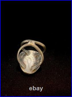 Old Pawn Ring Size 6.5 Sterling Silver Royston Turquoise Navajo #59