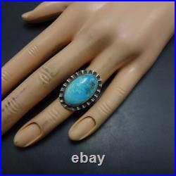 Old VINTAGE 1960s 1970s ROBINS EGG BLUE TURQUOISE Sterling Silver RING size 5 Old VINTAGE 1960s 1970s ROBINS EGG BLUE TURQUOISE Sterling Silver RING size 5