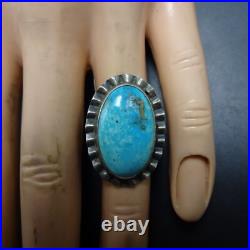 Old VINTAGE 1960s 1970s ROBINS EGG BLUE TURQUOISE Sterling Silver RING size 5 Old VINTAGE 1960s 1970s ROBINS EGG BLUE TURQUOISE Sterling Silver RING size 5