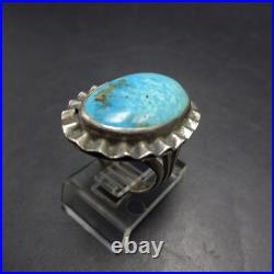 Old VINTAGE 1960s 1970s ROBINS EGG BLUE TURQUOISE Sterling Silver RING size 5 Old VINTAGE 1960s 1970s ROBINS EGG BLUE TURQUOISE Sterling Silver RING size 5