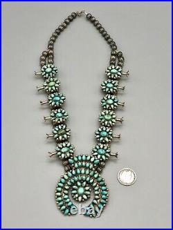 Outstanding Cluster Squash Blossom Necklace