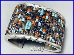 Piece Of History Jeff Lee Vintage Navajo Turquoise Sterling Silver Bracelet