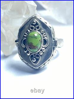 Poison ring turquoise sterling silver women girls