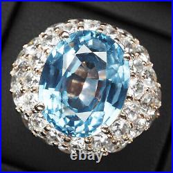 Pristine Ocean Blue Aquamarine Oval 15.05Ct 925 Sterling Silver Handmade Rings Pristine Ocean Blue Aquamarine Oval 15.05Ct 925 Sterling Silver Handmade Rings