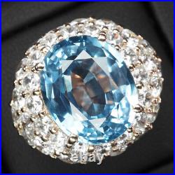 Pristine Ocean Blue Aquamarine Oval 15.05Ct 925 Sterling Silver Handmade Rings Pristine Ocean Blue Aquamarine Oval 15.05Ct 925 Sterling Silver Handmade Rings