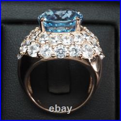 Pristine Ocean Blue Aquamarine Oval 15.05Ct 925 Sterling Silver Handmade Rings Pristine Ocean Blue Aquamarine Oval 15.05Ct 925 Sterling Silver Handmade Rings