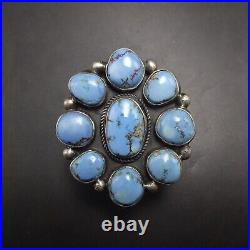 RANDALL ENDITO Navajo GOLDEN HILLS TURQUOISE CLUSTER Sterling Silver RING size 7 RANDALL ENDITO Navajo GOLDEN HILLS TURQUOISE CLUSTER Sterling Silver RING size 7