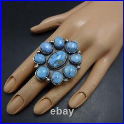 RANDALL ENDITO Navajo GOLDEN HILLS TURQUOISE CLUSTER Sterling Silver RING size 7 RANDALL ENDITO Navajo GOLDEN HILLS TURQUOISE CLUSTER Sterling Silver RING size 7